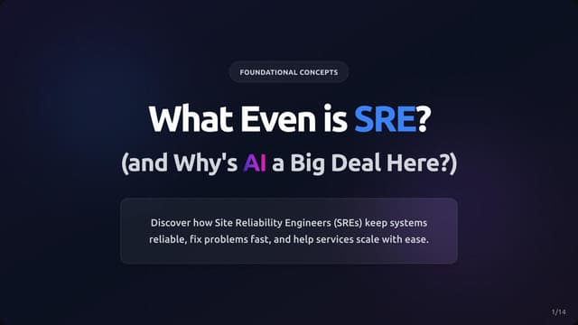 What Even is SRE? (and Why's AI a Big Deal Here?)